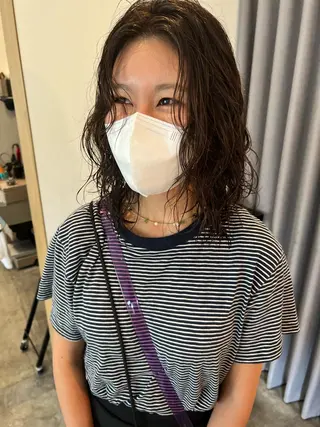 ミディアム パーマ ミディアムパーマ /癖毛パーマのヘアスタイル