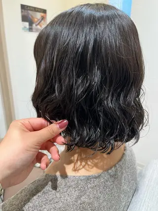 セミロング パーマ rivegauche yasuokaのヘアスタイル