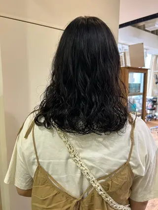 ミディアム パーマ 、 、のヘアスタイル