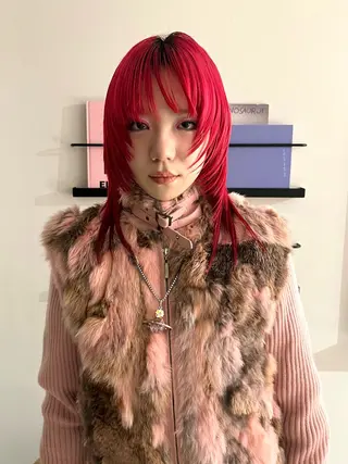 ミディアム カラー 丹治 一輝ボブ/ショートのヘアスタイル