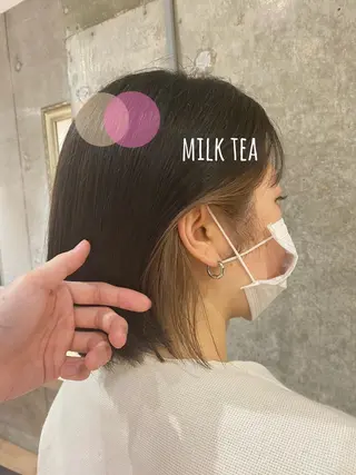 ミディアム 齋藤 椋哉のヘアスタイル