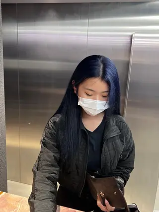 ロング カラー 紬/enne/ブリー チ/ハイトーンのヘアスタイル