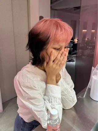 ショート カラー ブリーチカラー 特化/MAHIROのヘアスタイル