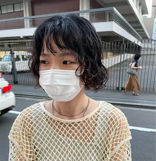 ミディアム パーマ キッズ オトナヘア🌸 harukaのヘアスタイル