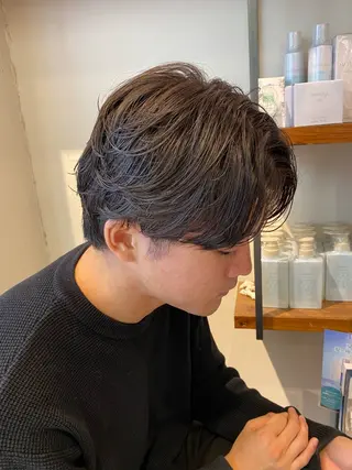 パーマ メンズ ナチュラルヘア🫧 ナナミのヘアスタイル