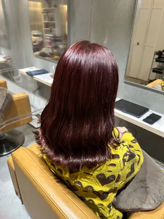 ミディアム カラー 暖色/ヘアアレンジ 🎀♡irohaのヘアスタイル