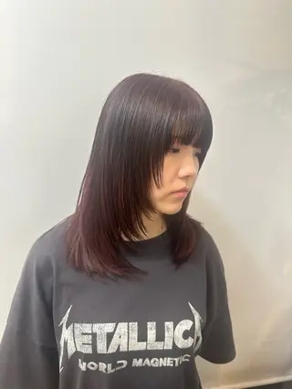 セミロング カラー raguna所属・raguna🌿 足立雄穂のヘアスタイル