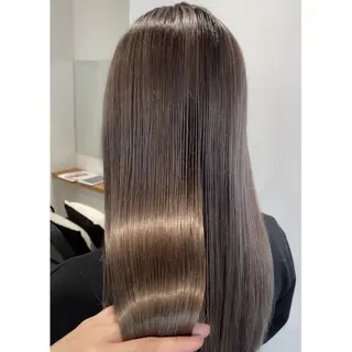 セミロング カラー ヘアアレンジ 小國 綾かのヘアスタイル