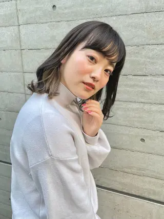 ミディアム カラー ツヤ美髪💐 髪質改善/高山愛来のヘアスタイル