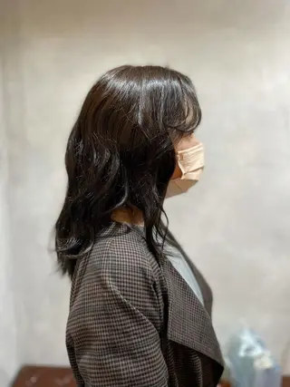 ロング カラー 似合わせスタイル 足立のヘアスタイル