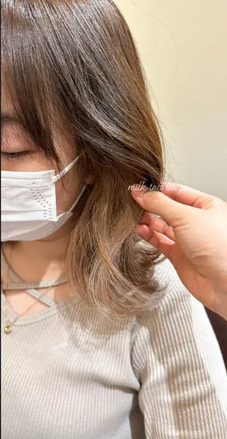ミディアム watanabe .のヘアスタイル