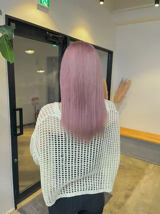 ロング カラー ハイトーンカラ ー/小川のヘアスタイル