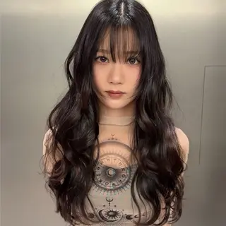 ロング カラー ハイトーン/デザイン カラー／悠斗のヘアスタイル