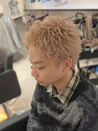 メンズ ショート カラー Lapis 名古屋駅前店所属・LEN名古屋/パーマ 海外ヘア/メンズ特化のヘアスタイル