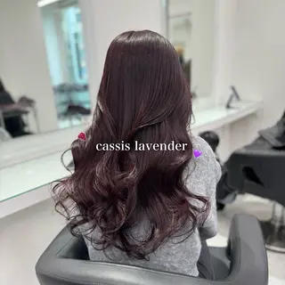 ロング カラー 韓国っぽ♡寒色/暗髪 🫧MOEKA🦋のヘアスタイル