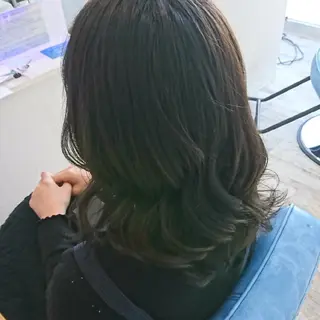 セミロング カラー 中嶌 健一のヘアスタイル