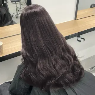 ロング カラー 【ﾐﾆﾓSALE】透 ける艶髪♡ストレートのヘアスタイル