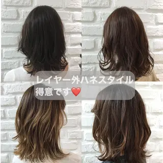 ミディアム 【暖色カラー特化】 中山由梨のヘアスタイル