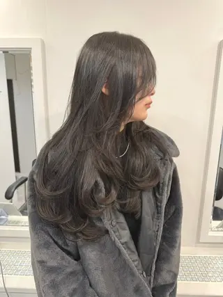 ロング カラー ヘアアレンジ SALOWIN京都河原町Suite店所属・外国人風レイヤー/ ハイトーンSHUのヘアスタイル