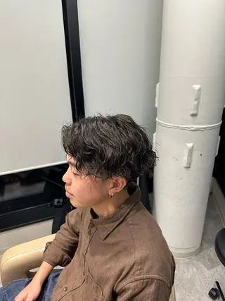 ショート パーマ メンズ SALOWIN下北No.R店所属・下北沢／メンズヘア/ メンズパーマ/優樹のヘアスタイル