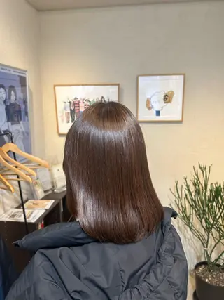 ミディアム リンネルヘアー所属・池田 味優のヘアスタイル