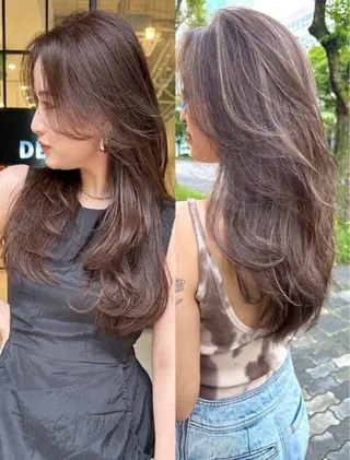 セミロング 【海外風カラー】 ⭐︎DEAN名駅店☆のヘアスタイル