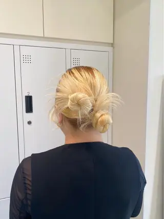 ロング ヘアアレンジ 暖色カラー /ヘアアレンジ/花鈴のヘアスタイル