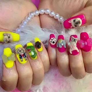 ネイル シェアサロンLei.g(レイジー)所属・3Dアートネイル💗 都築レナのネイルデザイン