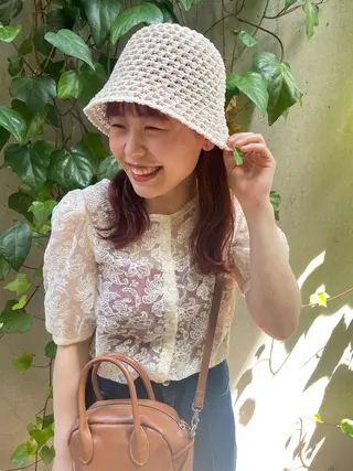 ロング 韓国風パーマ/ヘア セット/店長みづきのヘアスタイル