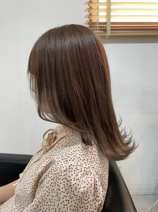 ミディアム カラー 🐬脱白髪染めカラー 清水大世🐬のヘアスタイル