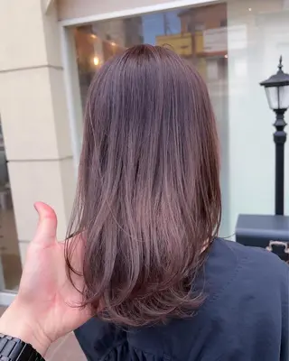 セミロング カラー 🇰🇷韓国レイヤー 錦糸町【北山謙三】のヘアスタイル