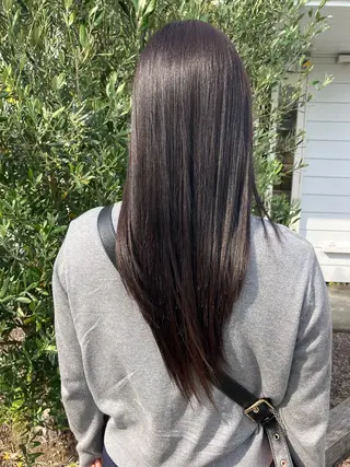 ロング カラー スズキアキエ/ 髪質改善/艶髪カラーのヘアスタイル