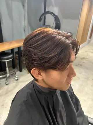 ショート カラー メンズ ナチュラルカラー リタッチ　あんりのヘアスタイル