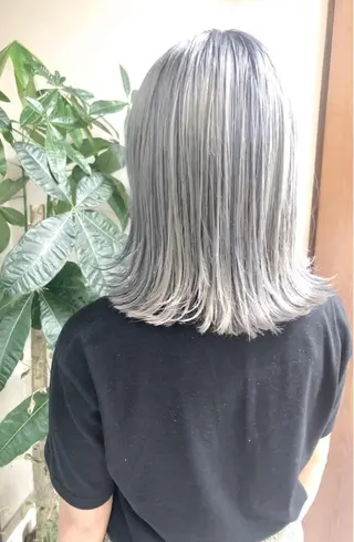 ミディアム カラー ケアブリーチ /髪質 改善/古橋圭史郎のヘアスタイル