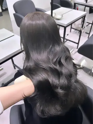 ロング カラー 渋谷/原宿♡PELE 縮毛矯正/ストレートのヘアスタイル