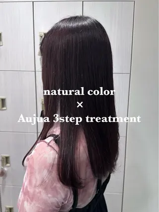 セミロング カラー 韓国ヘア/レイヤー 顔周りカット/ユキナのヘアスタイル