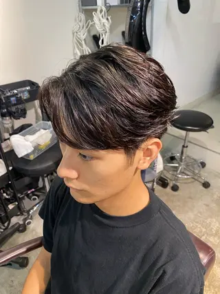 パーマ メンズ パーマ特化/フェザー パーマシャドウ/真生のヘアスタイル