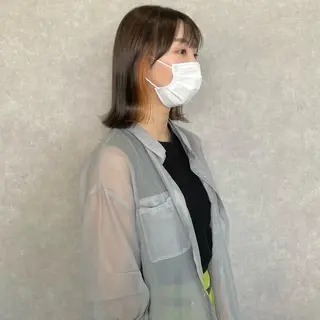 ミディアム カラー はちすか るかのヘアスタイル