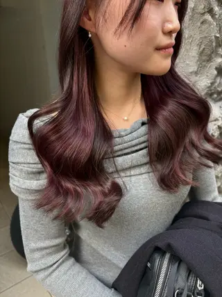 ロング カラー ヘアアレンジ 髙橋 リナ‪のヘアスタイル