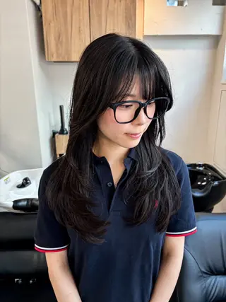 セミロング 【抜け感ヘア🌿】 natuna.のヘアスタイル