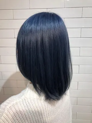 ミディアム カラー 🤍髪質改善➕透明感 カラー🤍川上葵のヘアスタイル