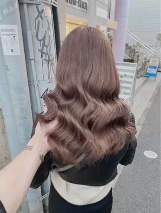 セミロング カラー 💎yuto💎 ハイトーン/韓国ヘアのヘアスタイル