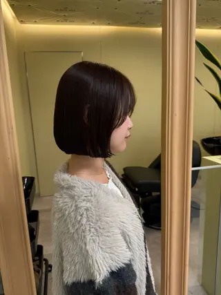 ショート カラー 伶風/ボブ/ ヘーゼルベージュのヘアスタイル