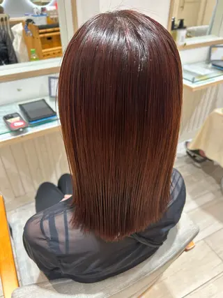 ミディアム カラー 大川 夏実のヘアスタイル