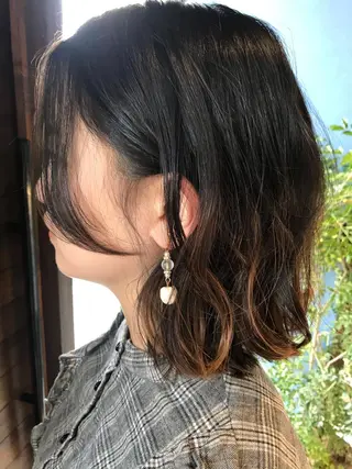 ミディアム ヘアアレンジ 大内 郁のヘアスタイル