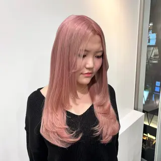 ロング カラー ヘアアレンジ 🥀モテ暖色× エクステ🥀あかりのヘアスタイル