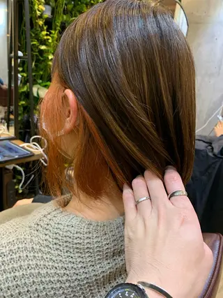 ミディアム カラー toi【トワ】所属・安達 俊亮のヘアスタイル