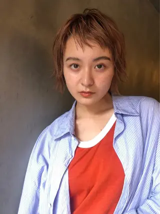 ショート カラー パーマ ヘアアレンジ メンズ キッズ ネイル マツエク・マツパ tatsumi/ボブ ウルフ/レイヤーのヘアスタイル