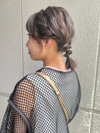 ショート カラー ヘアアレンジ カラーパティシエ facce🌼ikoのヘアスタイル