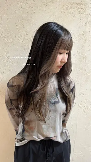 ロング カラー v-lab studio所属・韓国レイヤーカット/ 艶カラー/ noaのヘアスタイル
